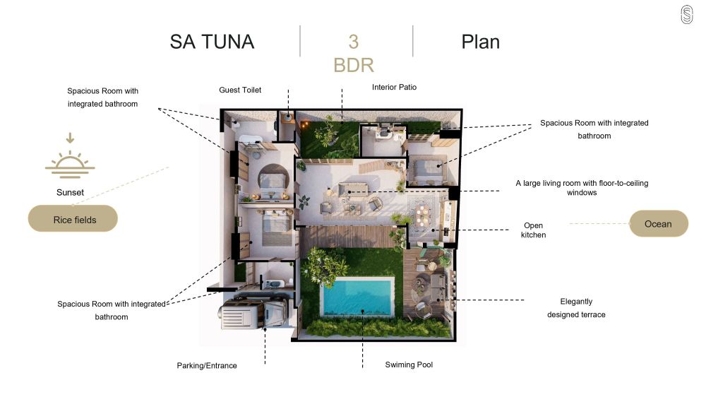 3 BD Sa Tuna Villa Seseh — photo 2